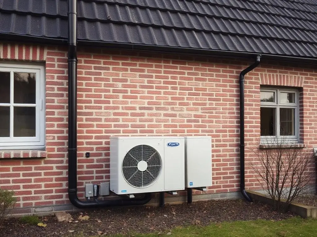 Wärmepumpe an einer Hauswand — Angebotsvergleich
